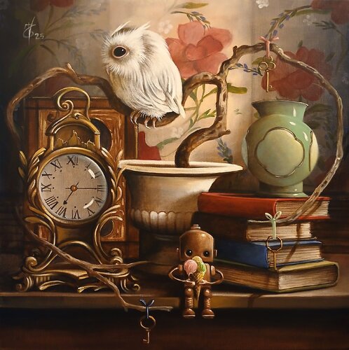 Ice cream par Zoe Chigi (Valentina Toma'), Peinture en vente sur Singulart
