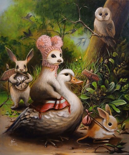 The path par Zoe Chigi (Valentina Toma'), Peinture en vente sur Singulart