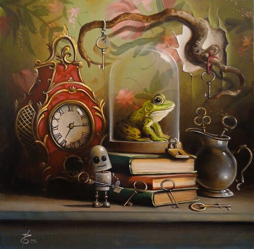The right key par Zoe Chigi (Valentina Toma'), Peinture en vente sur Singulart