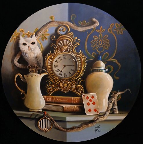 7 of diamonds par Zoe Chigi (Valentina Toma'), Peinture en vente sur Singulart