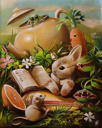 A cool Story par Zoe Chigi (Valentina Toma'), Peinture en vente sur Singulart