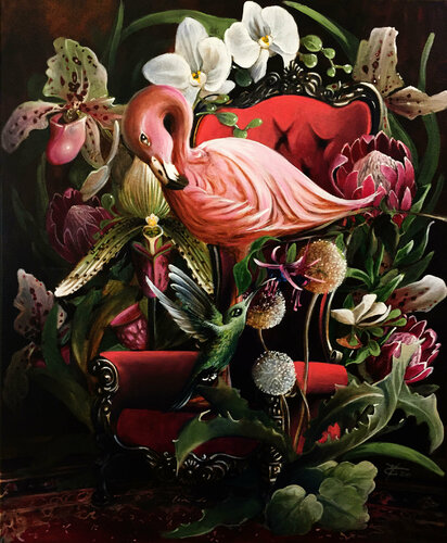 My exotic armchair van Zoe Chigi (Valentina Toma'), Schilderij te koop op Singulart