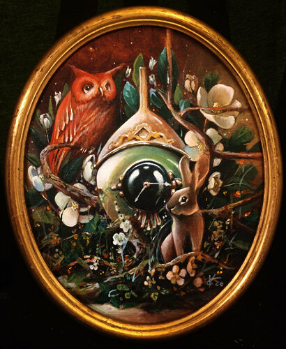 The rabbit nest par Zoe Chigi (Valentina Toma'), Peinture en vente sur Singulart