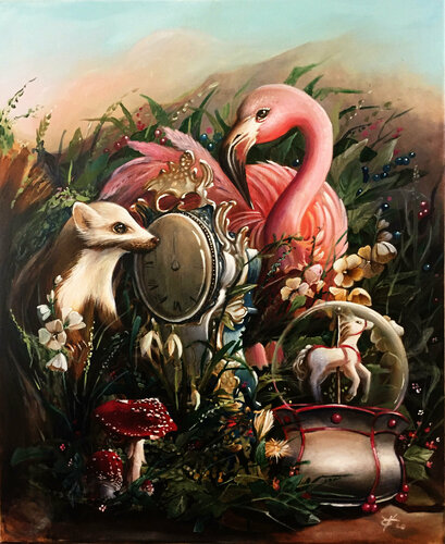 The white horse par Zoe Chigi (Valentina Toma'), Peinture en vente sur Singulart