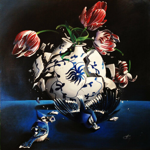 The thieves par Zoe Chigi (Valentina Toma'), Peinture en vente sur Singulart