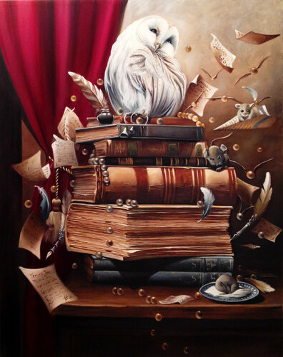 Fall , fly , flow par Zoe Chigi (Valentina Toma'), Peinture en vente sur Singulart