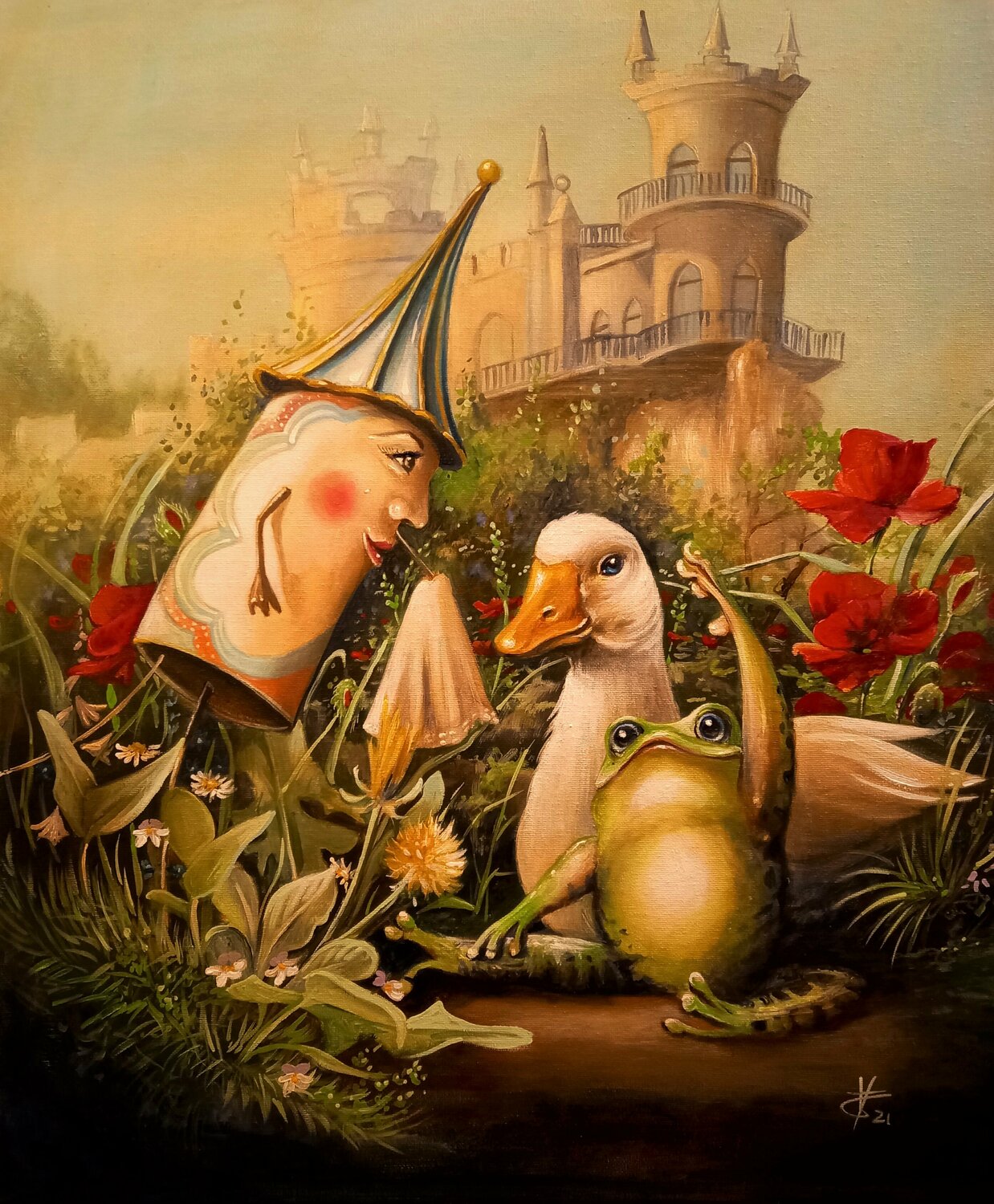 The remarkable roket Zoe Chigi (Valentina Toma') Origineel schilderij te koop