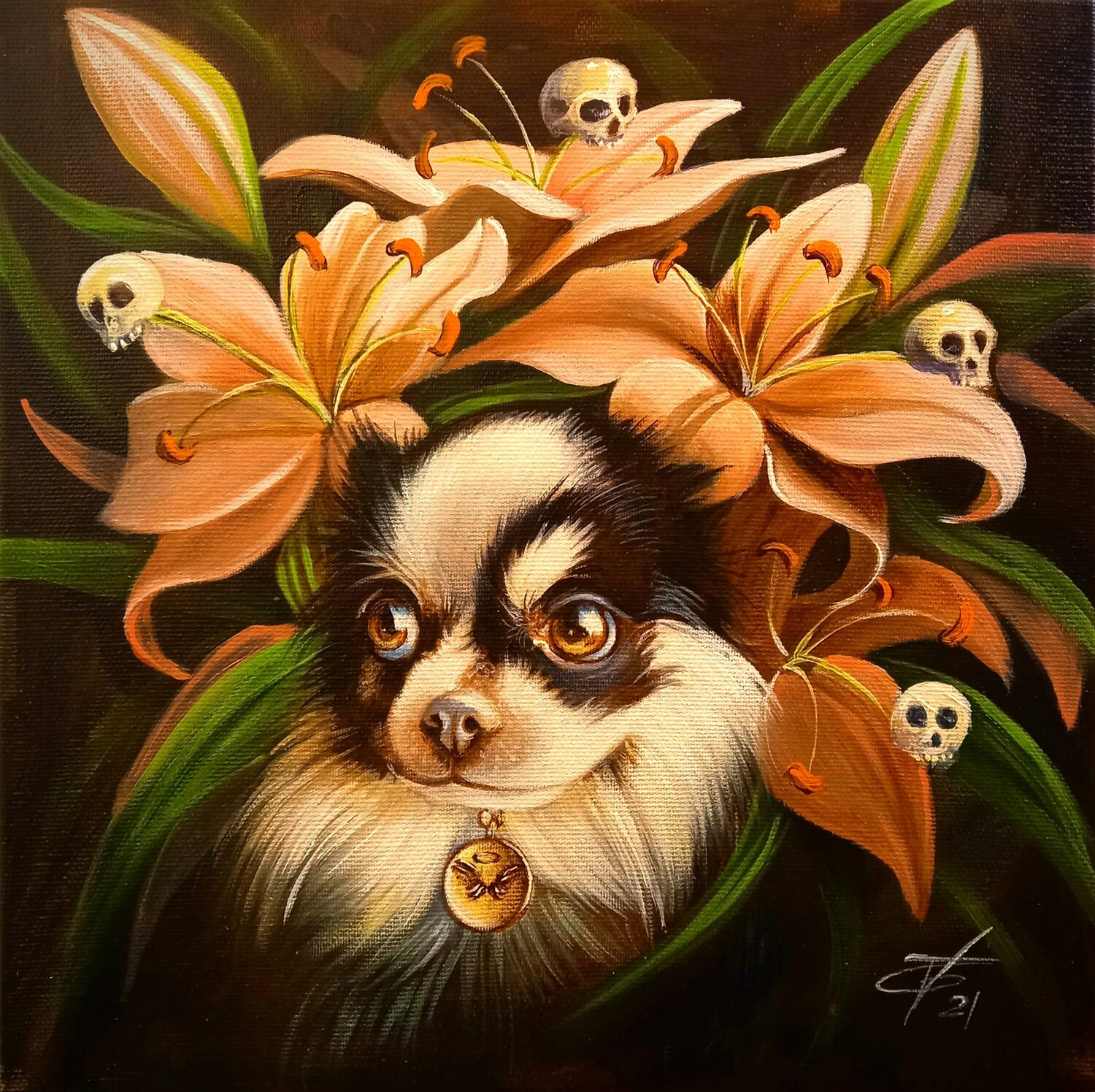 True love Zoe Chigi (Valentina Toma') Peinture originale à vendre