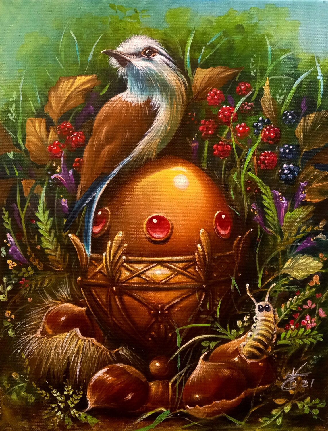 " Chestnuts" Zoe Chigi (Valentina Toma') Peinture originale à vendre