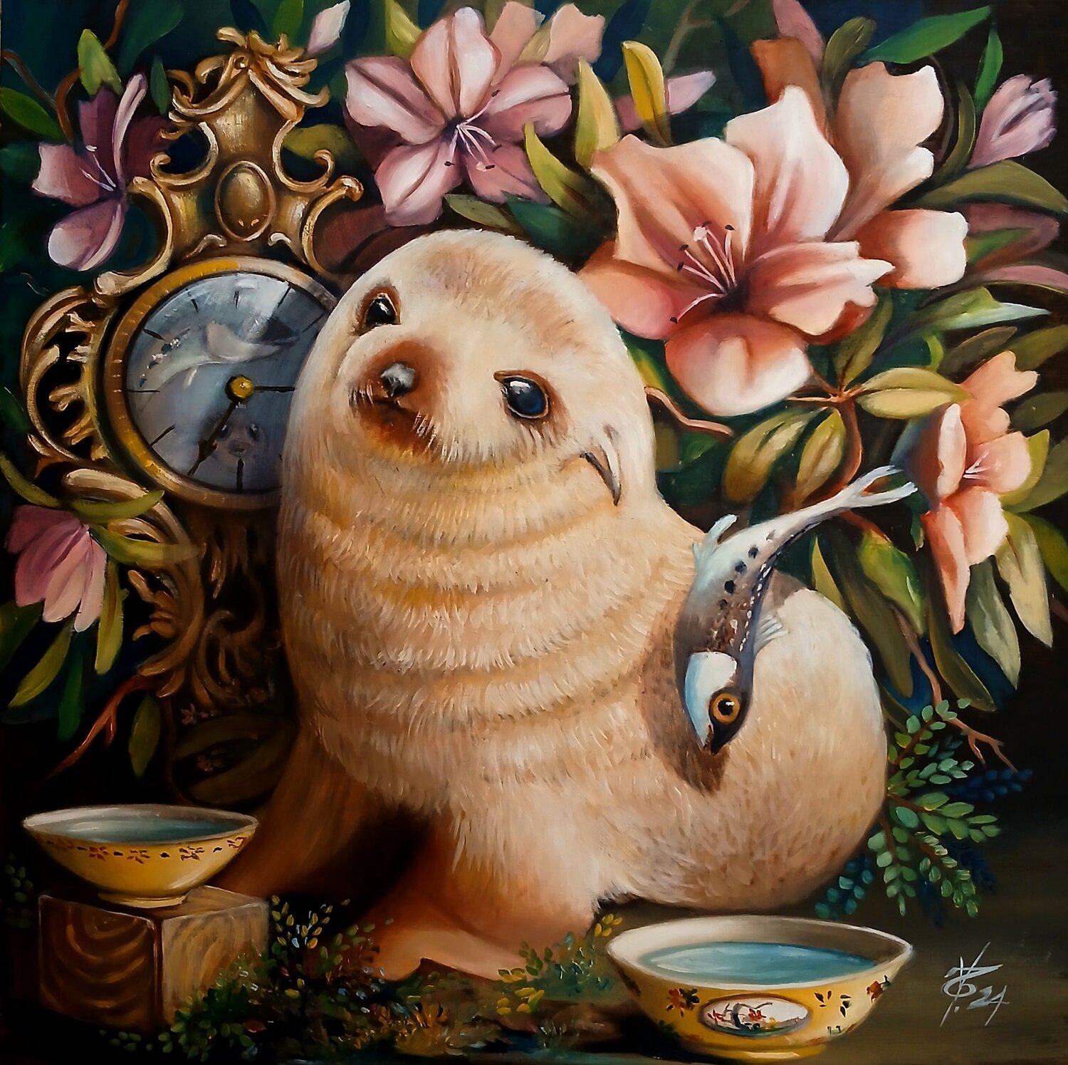 Minnow Zoe Chigi (Valentina Toma') Peinture originale à vendre