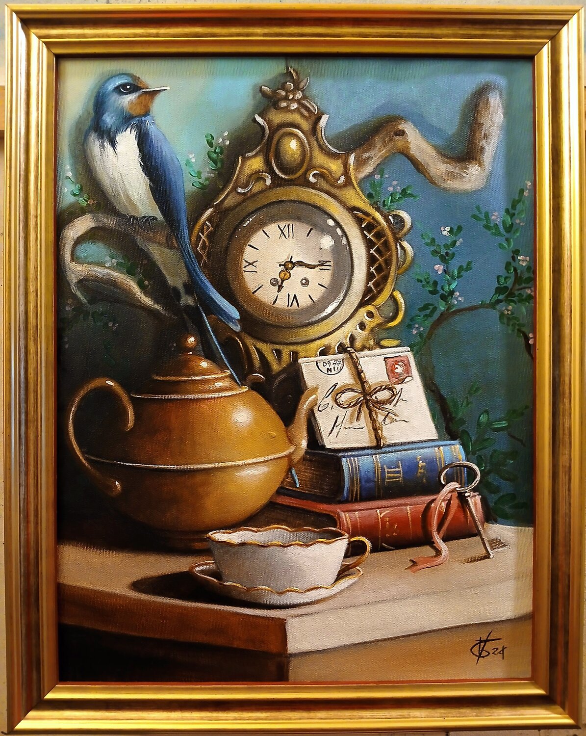 Letters Zoe Chigi (Valentina Toma') Peinture originale à vendre