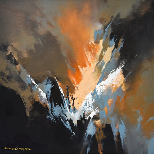 Snow Valley by Thomas Leung, 회화 for Sale on Singulart