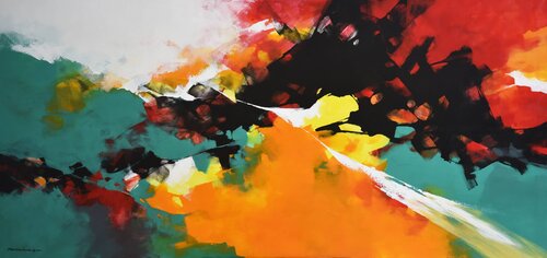 The Colorful World by Thomas Leung, 회화 for Sale on Singulart