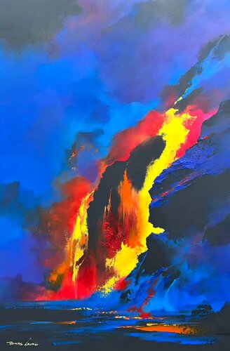 Fire Falls di Thomas Leung, Pittura in vendita su Singulart