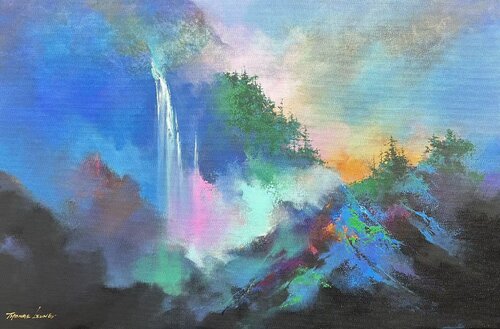 Misty Valley di Thomas Leung, Pittura in vendita su Singulart