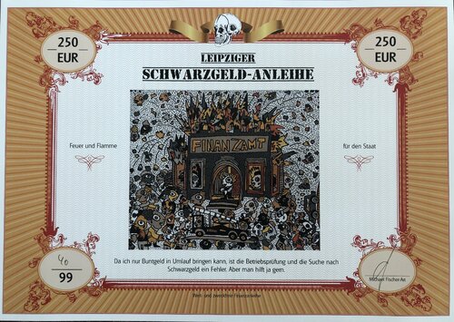 Leipziger Schwarzgeld Anleihe by Michael Fischer-Art, Print for Sale on Singulart