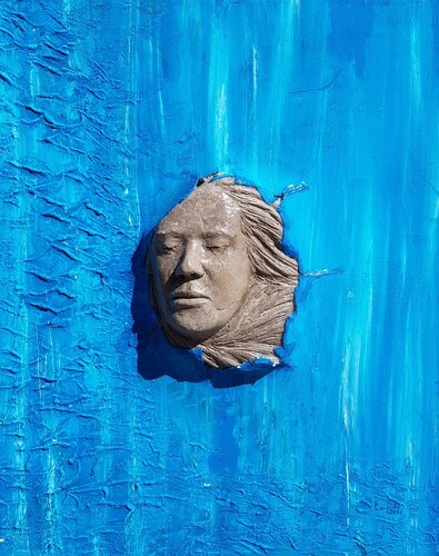 Scultura in cemento e tela colorata di Michele Imperiale, Pittura in vendita su Singulart