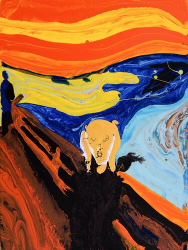 “Diffusione di Munch 1” di Ivan Lorenzo Frezzini, Pittura in vendita su Singulart