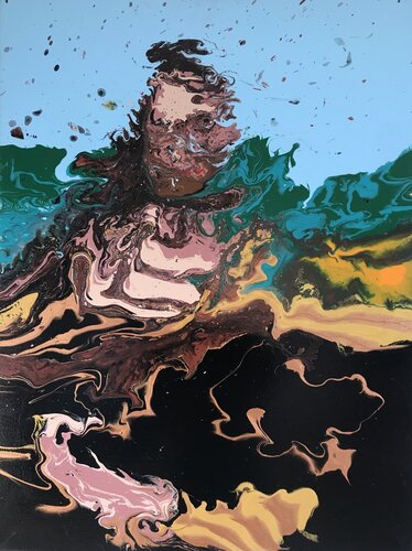 “Diffusione di Leonardo d Vinci 1” van Ivan Lorenzo Frezzini, Schilderij te koop op Singulart