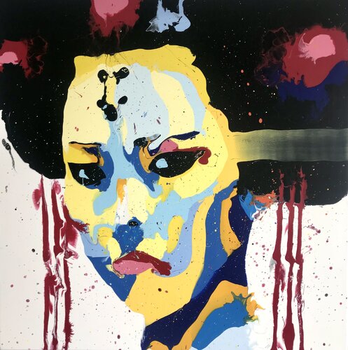 “Guerriera Geisha II” van Ivan Lorenzo Frezzini, Schilderij te koop op Singulart