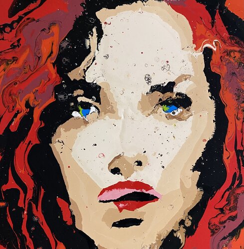 “DIFFUSIONE VOLTO DI MATILDE VIII” von Ivan Lorenzo Frezzini, Malerei kaufen auf Singulart