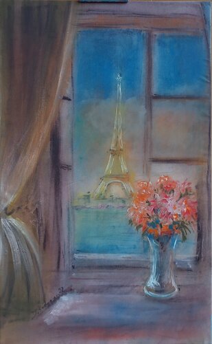 Serata a Parigi di Davide Rodoquino, Pittura in vendita su Singulart