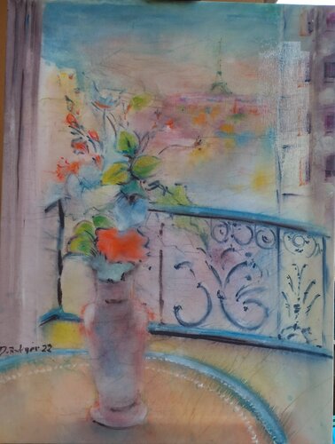 Terrazzo a Parigi von Davide Rodoquino, Malerei kaufen auf Singulart