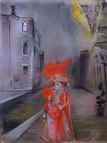 Una sera a Venezia di Davide Rodoquino, Pittura in vendita su Singulart