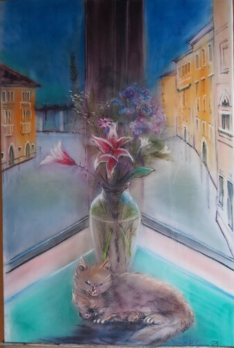 Quiete serale di Davide Rodoquino, Pittura in vendita su Singulart