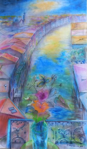 Fantasia in Blu  2 by Davide Rodoquino, Painting for Sale on Singulart