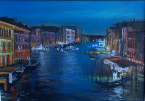 Nuit Serenissime by Davide Rodoquino, Painting for Sale on Singulart