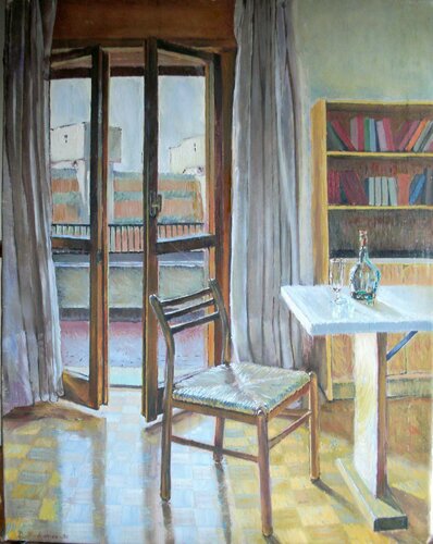 Stanza con balcone de Davide Rodoquino, Pintura a la venta en Singulart