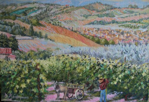Vendemmia italiana van Davide Rodoquino, Schilderij te koop op Singulart