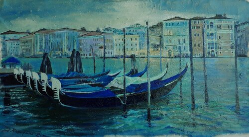 Canal Grande  2020 silenzio e bellezza von Davide Rodoquino, Malerei kaufen auf Singulart