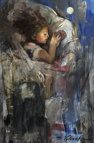 Lunar Lullaby di Sergei Yatsenko, Pittura in vendita su Singulart