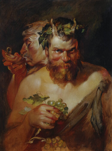 "Two satyrs" After Rubens de Sergei Yatsenko, Pintura a la venta en Singulart