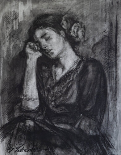 Evening Repose di Sergei Yatsenko, Disegno in vendita su Singulart