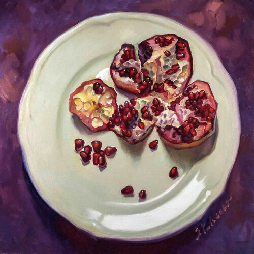 Red on white van Sergei Yatsenko, Schilderij te koop op Singulart