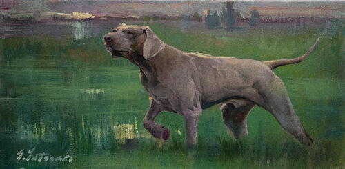 Evening hunt van Sergei Yatsenko, Schilderij te koop op Singulart