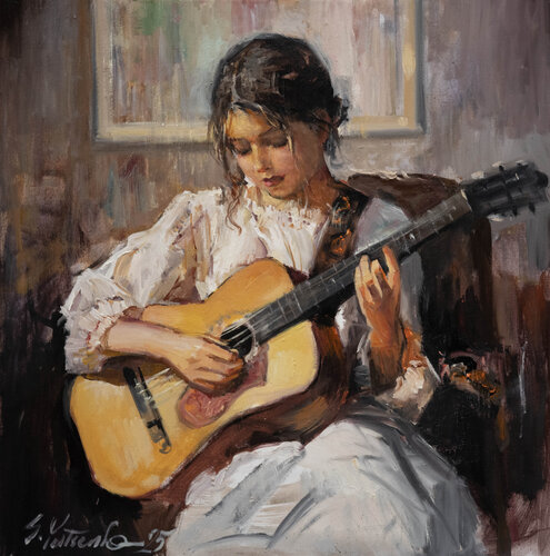 A Song for Herself by Sergei Yatsenko, 회화 for Sale on Singulart