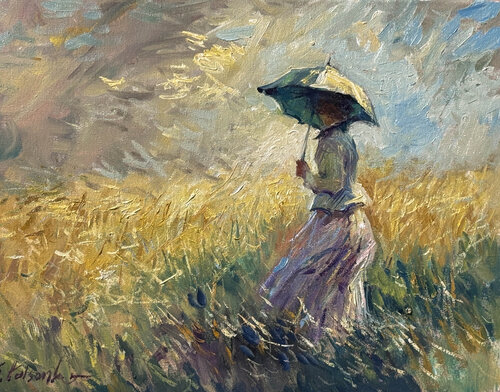 Inspired by Oscar-Claude Monet van Sergei Yatsenko, Schilderij te koop op Singulart
