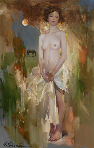 Pastoral Nocturne by Sergei Yatsenko, 회화 for Sale on Singulart