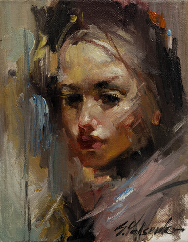 Julia's Quick Sketch di Sergei Yatsenko, Pittura in vendita su Singulart