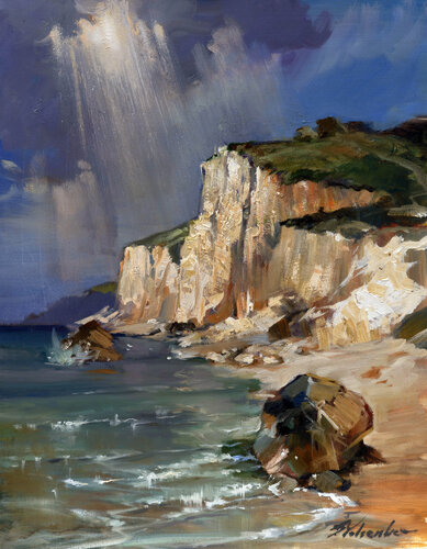 Rocky Shore par Sergei Yatsenko, Peinture en vente sur Singulart