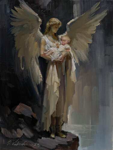 Ready to be born par Sergei Yatsenko, Peinture en vente sur Singulart