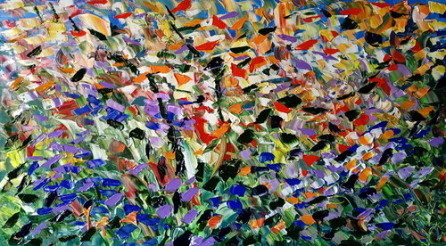 fronde tra i boschi di Antonino Puliafico, Pittura in vendita su Singulart