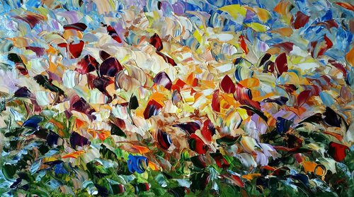 Foglie illuminate di Antonino Puliafico, Pittura in vendita su Singulart
