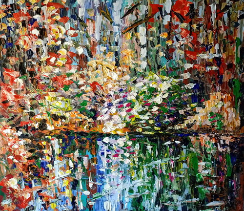 torrente riflesso van Antonino Puliafico, Schilderij te koop op Singulart