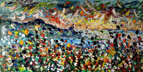 Luci di sera van Antonino Puliafico, Schilderij te koop op Singulart