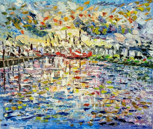 Red Boat von Antonino Puliafico, Malerei kaufen auf Singulart